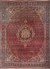 aalam red and orange wool hand knotted Rug - HeadShot aalam red and orange wool hand knotted Rug - HeadShot