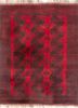 kiaan red and orange wool hand knotted Rug - HeadShot