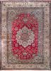aalam red and orange wool hand knotted Rug - HeadShot aalam red and orange wool hand knotted Rug - HeadShot