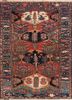 kiaan red and orange wool hand knotted Rug - HeadShot kiaan red and orange wool hand knotted Rug - HeadShot