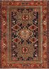 kiaan blue wool hand knotted Rug - HeadShot kiaan blue wool hand knotted Rug - HeadShot