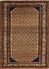 aalam ivory wool hand knotted Rug - HeadShot