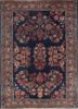 aalam blue wool hand knotted Rug - HeadShot aalam blue wool hand knotted Rug - HeadShot