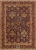 aalam blue wool hand knotted Rug - HeadShot