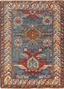 kiaan blue wool hand knotted Rug - HeadShot