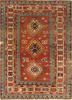 kiaan red and orange wool hand knotted Rug - HeadShot kiaan red and orange wool hand knotted Rug - HeadShot