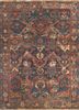 nayaab blue wool flat weaves Rug - HeadShot