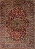 aalam red and orange wool hand knotted Rug - HeadShot aalam red and orange wool hand knotted Rug - HeadShot