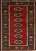 kiaan red and orange wool hand knotted Rug - HeadShot