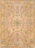 aalam beige and brown wool hand knotted Rug - HeadShot