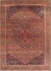 aalam red and orange wool hand knotted Rug - HeadShot aalam red and orange wool hand knotted Rug - HeadShot