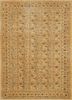 aalam gold wool hand knotted Rug - HeadShot