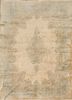 aalam ivory wool hand knotted Rug - HeadShot