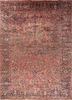 aalam red and orange wool hand knotted Rug - HeadShot aalam red and orange wool hand knotted Rug - HeadShot