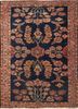 kiaan blue wool hand knotted Rug - HeadShot