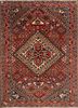 kiaan red and orange wool hand knotted Rug - HeadShot