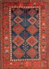kiaan blue wool hand knotted Rug - HeadShot