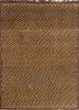 aalam red and orange wool hand knotted Rug - HeadShot
