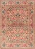 aalam red and orange wool hand knotted Rug - HeadShot aalam red and orange wool hand knotted Rug - HeadShot
