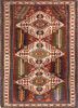 aalam ivory wool hand knotted Rug - HeadShot