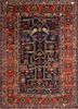 kiaan red and orange wool hand knotted Rug - HeadShot kiaan red and orange wool hand knotted Rug - HeadShot