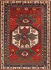 kiaan red and orange wool hand knotted Rug - HeadShot kiaan red and orange wool hand knotted Rug - HeadShot