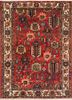aalam red and orange wool hand knotted Rug - HeadShot aalam red and orange wool hand knotted Rug - HeadShot