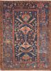 aalam blue wool hand knotted Rug - HeadShot aalam blue wool hand knotted Rug - HeadShot