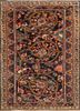 aalam blue wool hand knotted Rug - HeadShot aalam blue wool hand knotted Rug - HeadShot