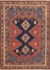 kiaan blue wool hand knotted Rug - HeadShot