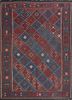 aalam blue wool hand knotted Rug - HeadShot aalam blue wool hand knotted Rug - HeadShot