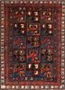 kiaan blue wool hand knotted Rug - HeadShot