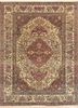 aalam blue wool hand knotted Rug - HeadShot