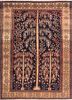 aalam blue wool hand knotted Rug - HeadShot aalam blue wool hand knotted Rug - HeadShot