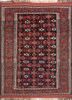 kiaan blue wool hand knotted Rug - HeadShot