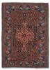 kiaan red and orange wool hand knotted Rug - HeadShot