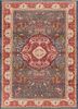 aalam blue wool hand knotted Rug - HeadShot aalam blue wool hand knotted Rug - HeadShot
