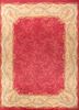 aalam red and orange wool hand knotted Rug - HeadShot aalam red and orange wool hand knotted Rug - HeadShot