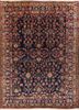 aalam blue wool hand knotted Rug - HeadShot aalam blue wool hand knotted Rug - HeadShot