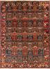 aalam blue wool hand knotted Rug - HeadShot