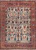 aalam blue wool hand knotted Rug - HeadShot