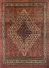 aalam red and orange wool hand knotted Rug - HeadShot aalam red and orange wool hand knotted Rug - HeadShot