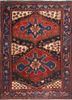 aalam red and orange wool hand knotted Rug - HeadShot aalam red and orange wool hand knotted Rug - HeadShot
