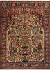 aalam gold wool hand knotted Rug - HeadShot