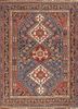 kiaan blue wool hand knotted Rug - HeadShot kiaan blue wool hand knotted Rug - HeadShot
