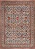 aalam ivory wool hand knotted Rug - HeadShot