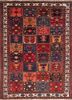 aalam red and orange wool hand knotted Rug - HeadShot aalam red and orange wool hand knotted Rug - HeadShot