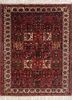 aalam red and orange wool hand knotted Rug - HeadShot aalam red and orange wool hand knotted Rug - HeadShot
