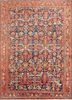 aalam blue wool hand knotted Rug - HeadShot aalam blue wool hand knotted Rug - HeadShot