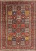 aalam red and orange wool hand knotted Rug - HeadShot aalam red and orange wool hand knotted Rug - HeadShot